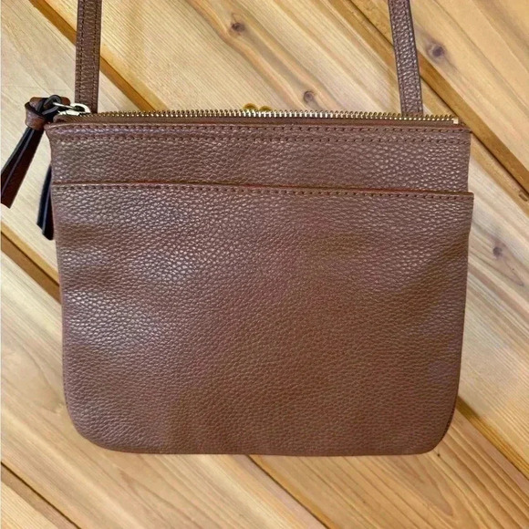 Nine West JADA Cross Bag Cream & Salmon Lining Multi Compartments 9 x 8 x 5 - Picture 8 of 9